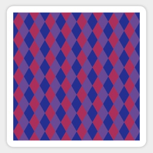 Bi Pride Tiling Diamond Pattern Design for Backpack and Others Sticker